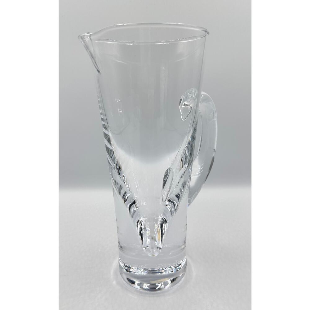 MCM Gump's Bullet Hand Blown Glass Martini Pitcher Carlo Moretti Made in Italy